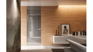 Porta filomuro in vetro, Sistemi di Design Bertolotto