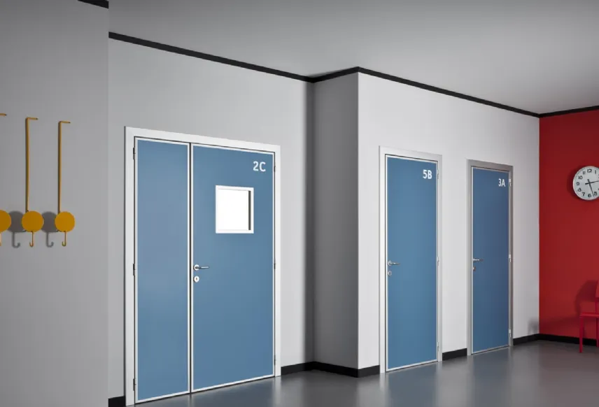 Porte interne in alluminio per scuole